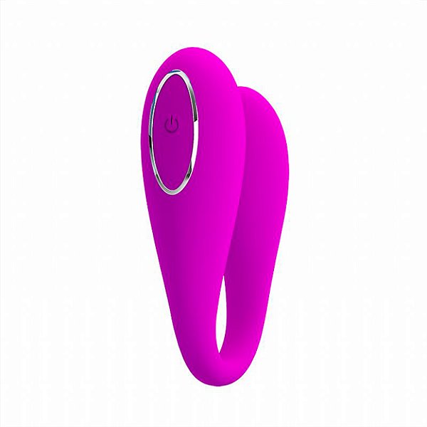 Vibrador De Casal Com 12 Modos De Vibrações Por Controle Bluetooth August Lf Import - Roxo