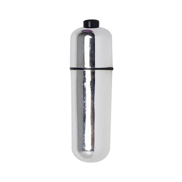 Vibrador Power Bullet Estimulador De Clitóris Com 10 Vibrações Sexy Import - Prata
