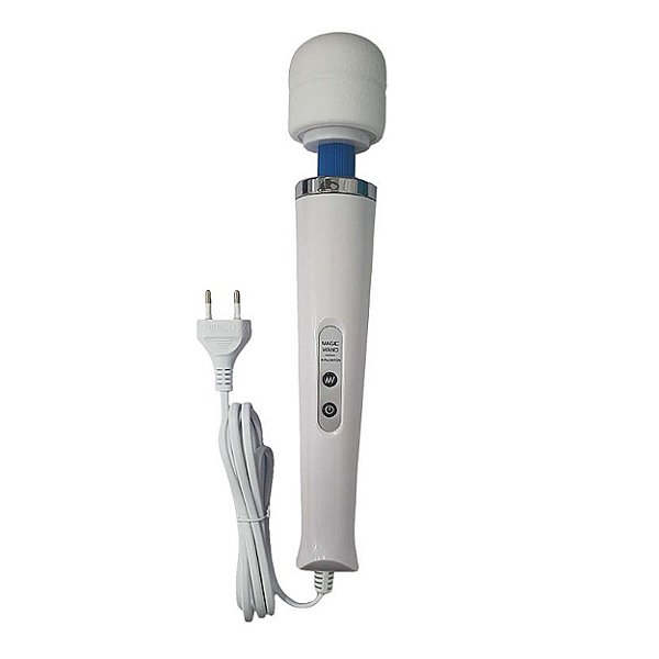 Massageador Elétrico Varinha Mágica Magic Wand Sexy Import - Branco