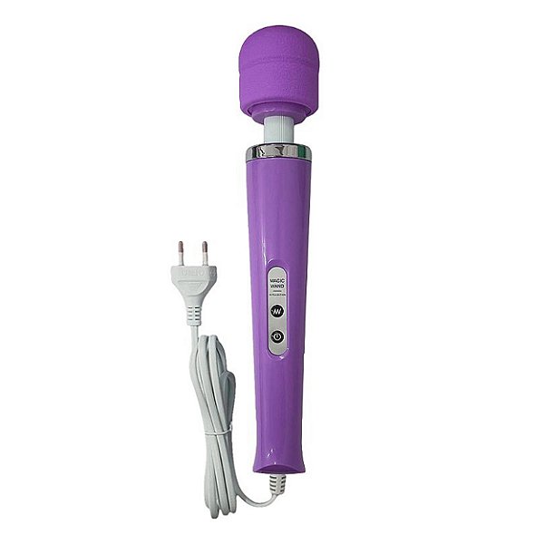 Massageador Elétrico Varinha Mágica Magic Wand Sexy Import - Roxo