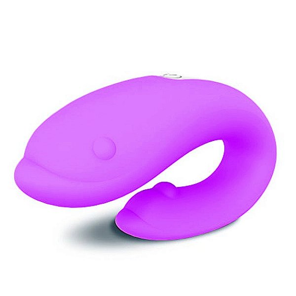 Vibrador De Casal Golfinho Recarregável Winter S-hande - Roxo