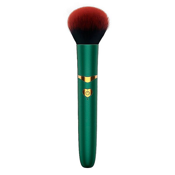 Vibrador De Ponto G Blush Pro Formato De Pincel Maquiagem Sexy Import - Verde