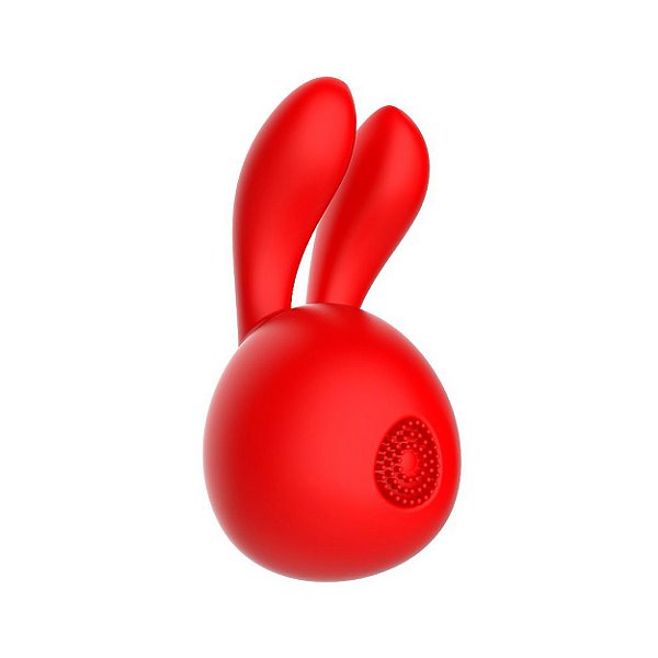 Vibrador De Clitóris Com Dedilhar / Tapping Formato De Coelho Sexy Import - Vermelho