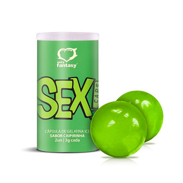 Sex Caps! Bolinha Beijáveis Ice 2 Unidades Sexy Fantasy - Caipirinha