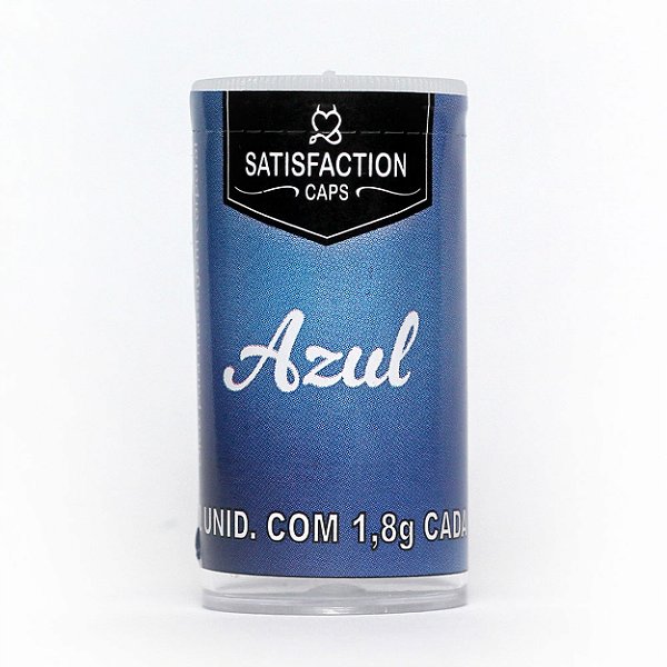 Bolinha Aromática Com 02 Uni Satisfaction Caps - Azul