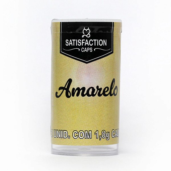 Bolinha Aromática Com 02 Uni Satisfaction Caps - Amarelo
