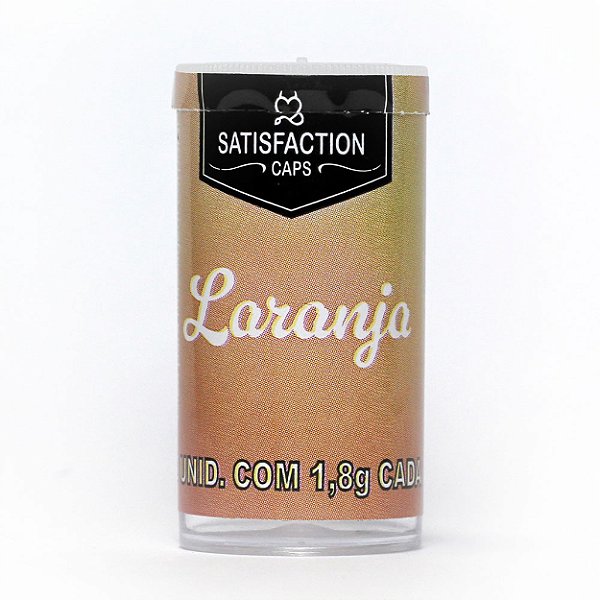 Bolinha Aromática Com 02 Uni Satisfaction Caps - Laranja