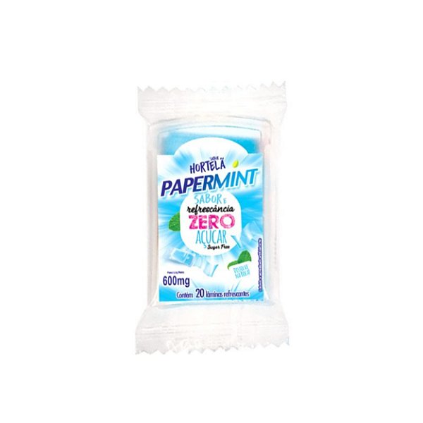 Lâminas Papermint Refrescantes 20 Unidades Danilla - Hortelã