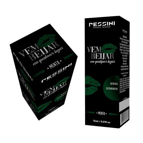 Vem Beijar Spray Aromatizante Bucal 15ml Pessini - Menta