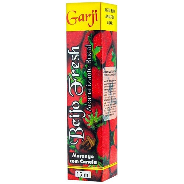 Beijo Fresh Aromatizante Bucal Spray 15ml Garji - Morango