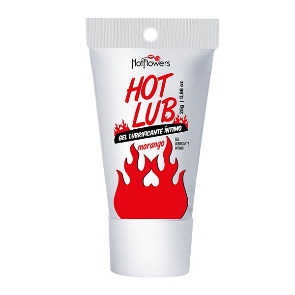 Hot Lub Gel Deslizante Beijável 25gr Hot Flowers - Morango