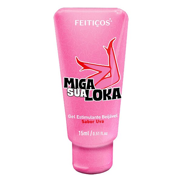Miga Sua Loka Gel Estimulante Beijável 15g Feitiços - Uva