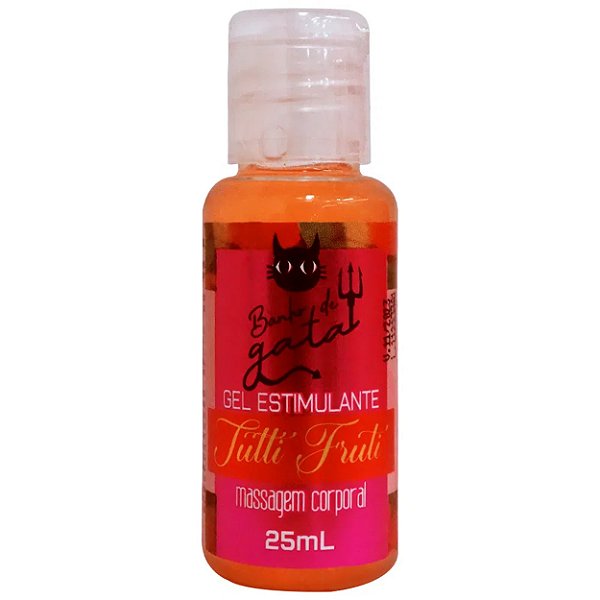 Gel Beijável Para Massagem Estimulante 25ml Banho De Gata - Tutti Frutti