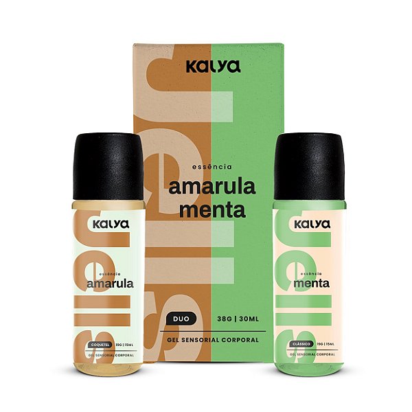 Jells Duo 15g Gel Hot Beijável Kalya - Amarula E Menta
