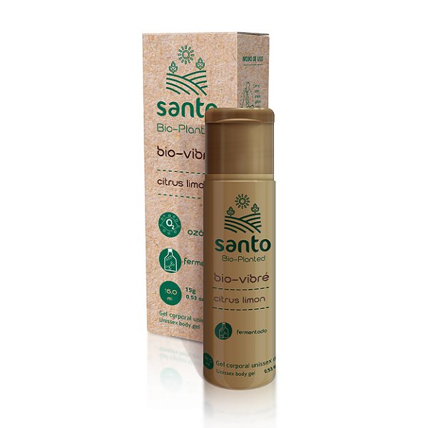 Bio-vibré Limon Citrus Gel Sensorial Vibrante 15g Linha Bio-planted Santo - Limon Citrus