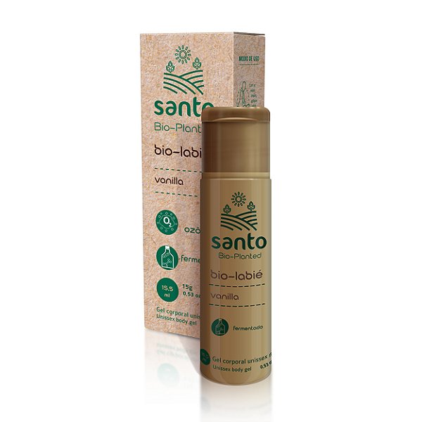 Bio-labié Vanilla Gel Térmico Beijável 15g Linha Bio-planted Santo - Vanilla