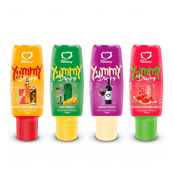 Yummy Drinks Gel Comestível Térmico 15ml Sexy Fantasy - Caipirinha