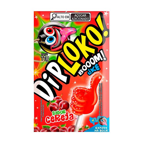 Dip Loko Booom Like Unitário 11gr Danilla - Cereja