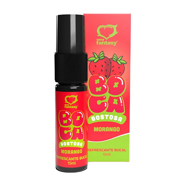 Refrescante Bucal Boca Gostosa Sexy Fantasy - Morango