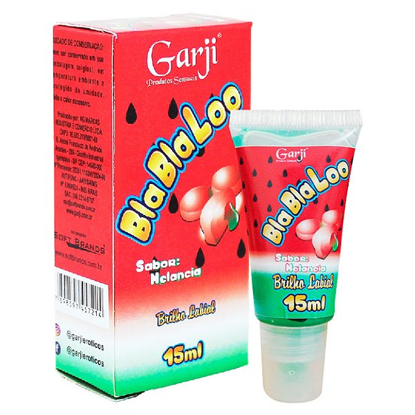Brilho Labial Bla Bla Loo 15ml Garji - Melancia