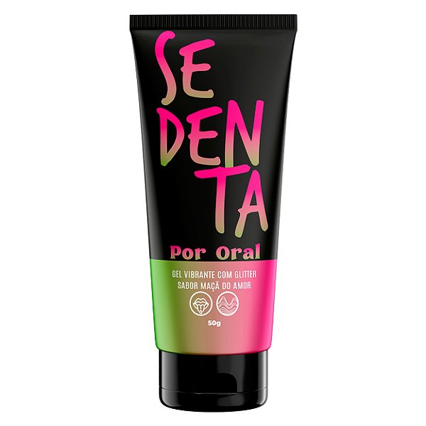 Sedenta Por Oral Gel Vibrante Com Glitter 50g Pepper Blend - Maça Do Amor
