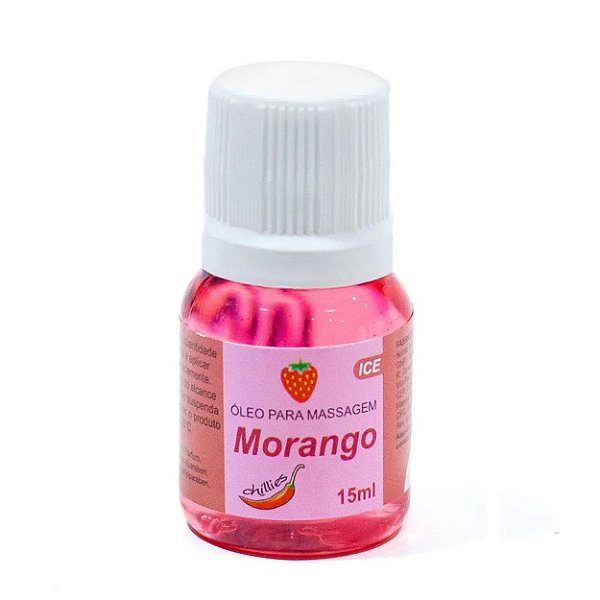 Gel Comestível Ice 15ml Chillies - Morango