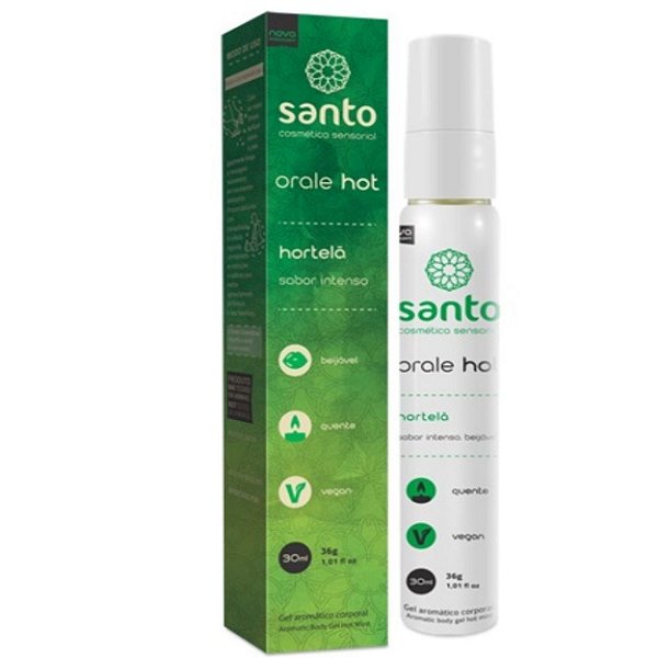 Orale Hot Gel Aromatizante 30ml Santo - Hortelã