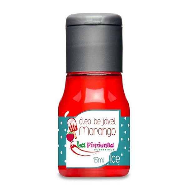 óleo Beijável Ice 15ml La Pimienta - Morango