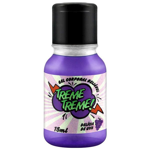 Treme Treme Gel Corporal Beijável 15ml Garji - Delícia De Uva