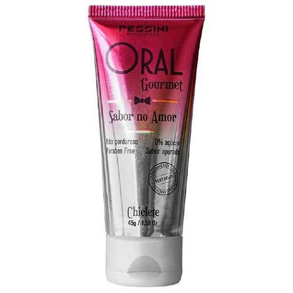 Oral Gourmet Gel Beijável Que Esquenta 45g Pessini - Chiclete