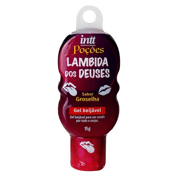 Lambida Dos Deuses Gel Beijável 15gr Linha Poções Intt - Groselha