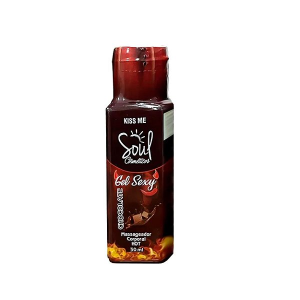 Gel Sexy Kiss Me Hot 30ml Soul Cosméticos. - Chocolate