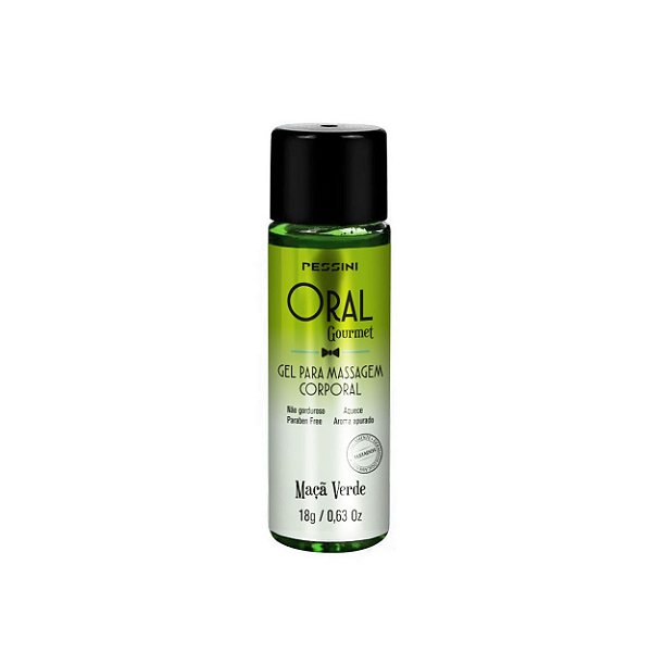 Mini Oral Gourmet Hot Gel Coméstivel 18gr Pessini - Maçã Verde