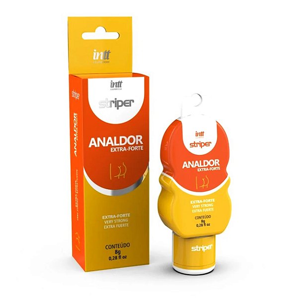 Analdor Gel Dessensibilizante Extra Forte Linha Striper 8g Intt