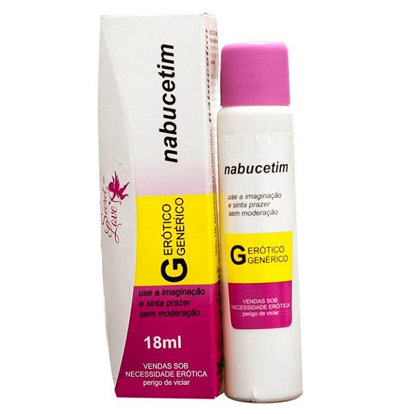Nabucetim Gel Beijável Morango 18ml Segred Love - Morango