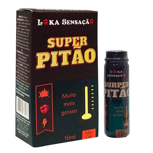 Pitão Muito Mais Grosso Gel Estimulante Café 10ml Loka Sensação