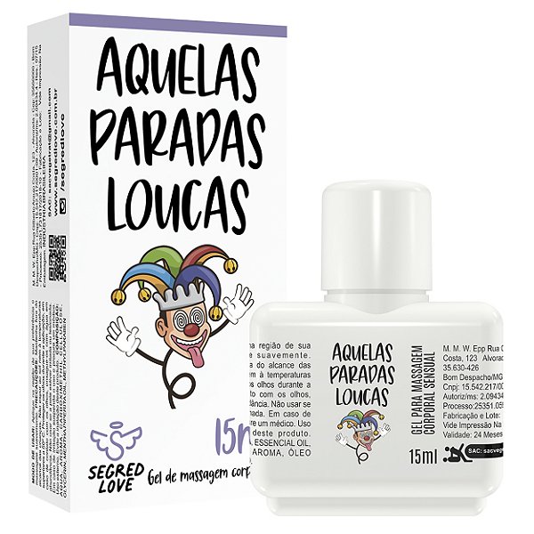 Aquelas Paradas Loucas Kit Com Tatuagem Temporária E Gel Vasodilatador 15ml Segred Love