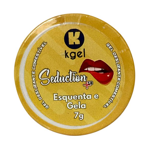 Seduction +18 Esquenta E Gela Gel Deslizante Comestível 7g K Gel