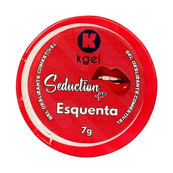 Seduction+18 Esquenta Gel Deslizante Comestível 7g K Gel