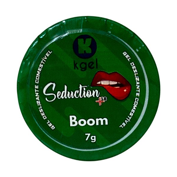 Seduction +18 Boom Gel Deslizante Comestível 7g K Gel