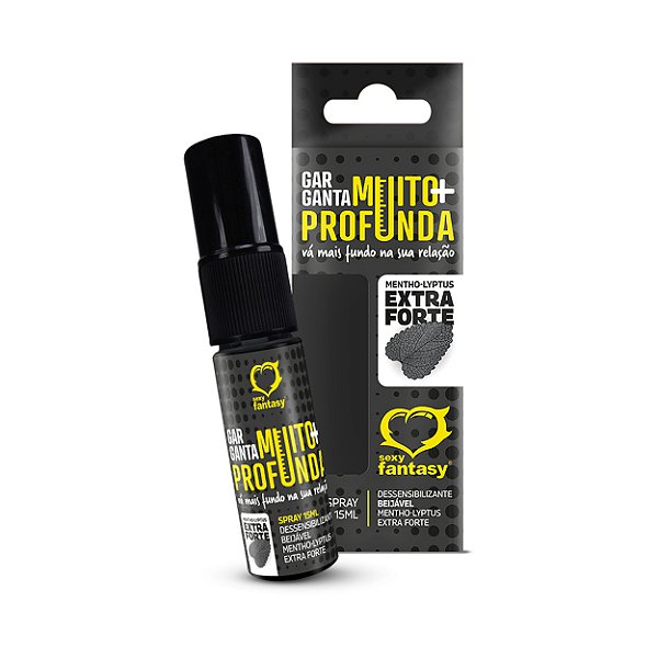 Spray Dessensibilizante Garganta Muito+ Profunda 15ml Sexy Fantasy - Mentho-Lyptus
