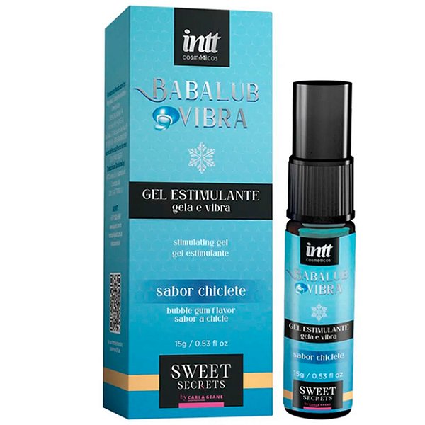 Babalub Vibra Gel Estimulante Gela E Vibra 15g Intt - Chiclete