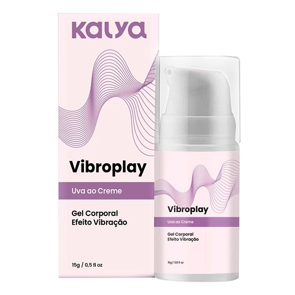 Vibroplay Gel Efeito Vibrante Beijável 15g Kalya - Uva