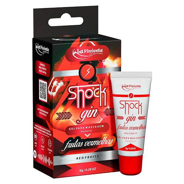 Shock Gin Gel Vibrador Líquido Excitante Em Bisnaga 8g La Pimienta - Frutas Vermelhas