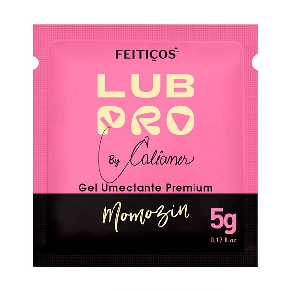 Sachê Gel Umectante Premium Lub Pro By Calianer 5g Feitiços Aromaticos - Morango Com Chantilly