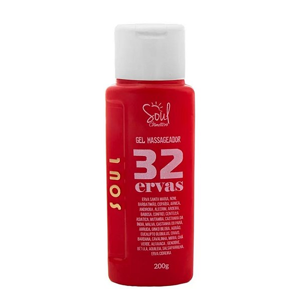 Gel Elaborado Com 32 Ervas 200g Soul Cosméticos