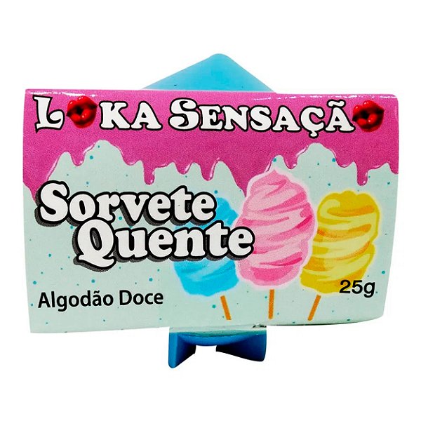 Vela Sorvete Quente 25g Loka Sensação - Algodão Doce