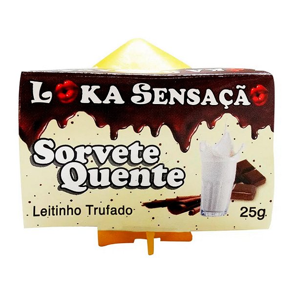Vela Sorvete Quente 25g Loka Sensação - Leitinho Trufado