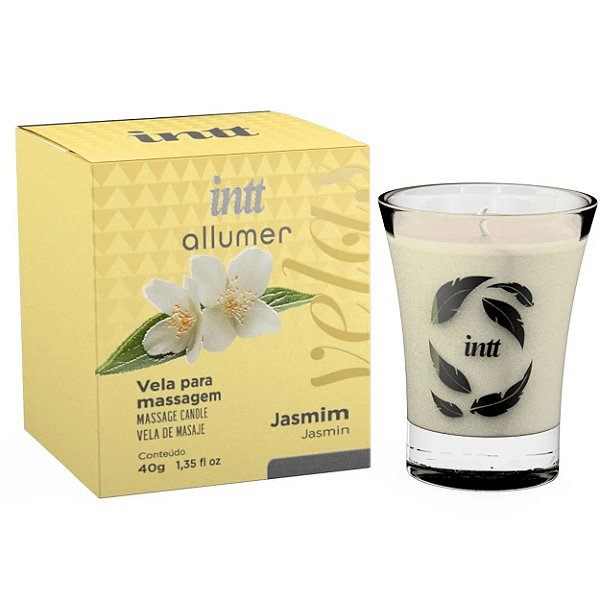 Vela Para Massagem Allumer Perfumada 40g Intt - Jasmim