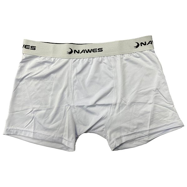 Cueca Boxer Adulto Em Microfibra Nawes - Branco - M